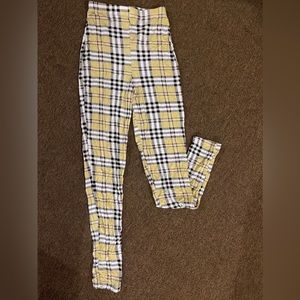 Plaid leggings